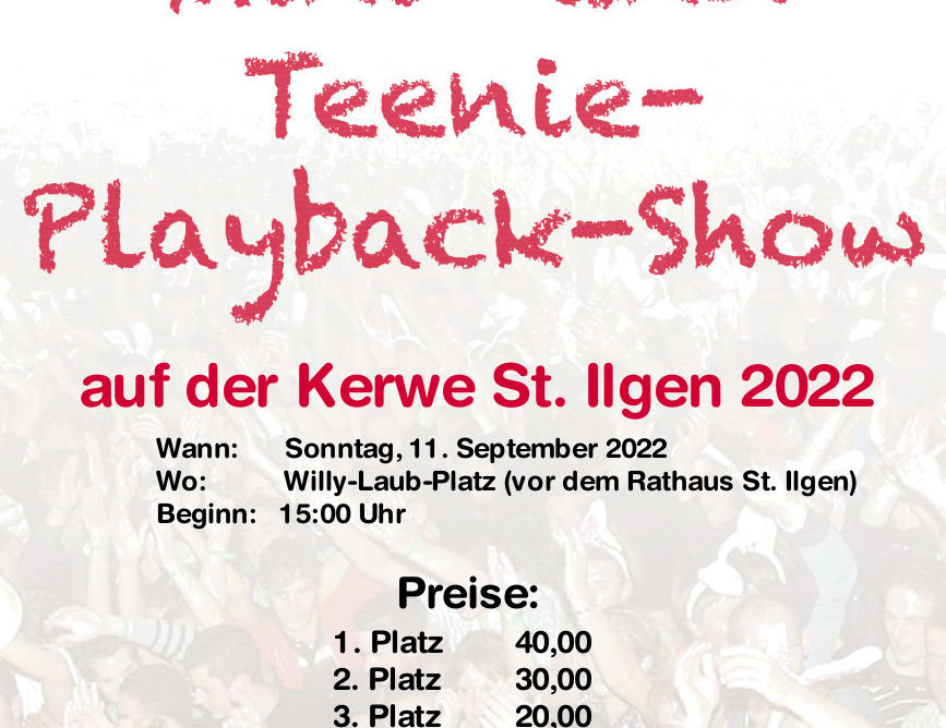 Mini- und Teenie Playback Show auf der Kerwe St. Ilgen 2022