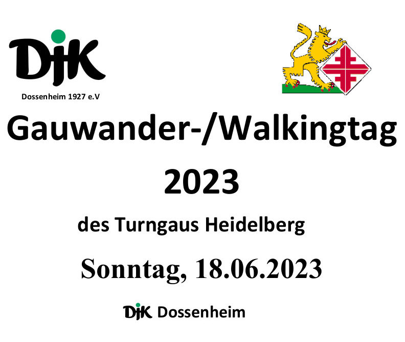 Einladung zum Gauwandertag / Walkingtag