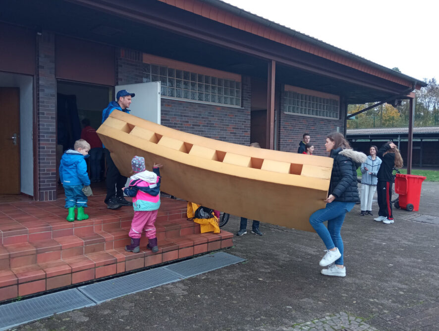 Die Leichtathleten des TV Germania St. Ilgen machten das Waldstadion winterfest
