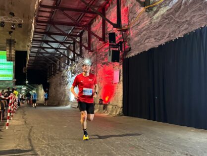 Florian Speth beim Kristallmarathon im Thüringischen Merkers