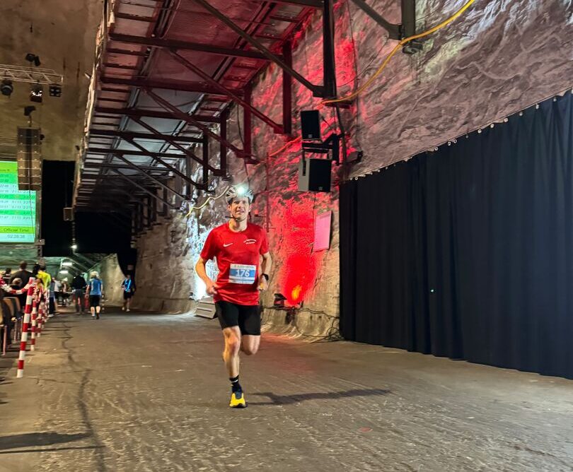 Florian Speth beim Kristallmarathon im Thüringischen Merkers