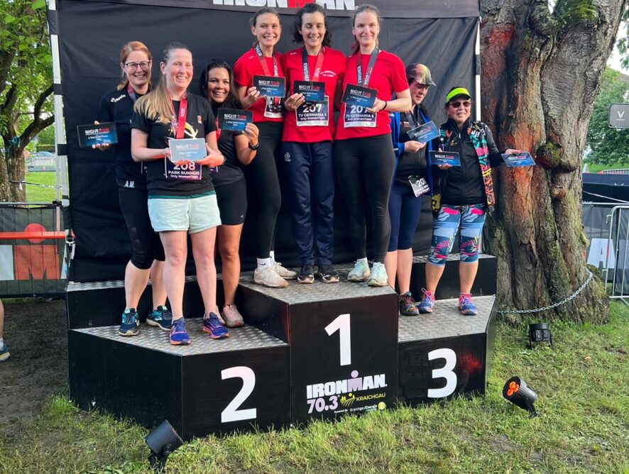 Leichtathleten holen Doppelgold beim NightRun im Kraichgau