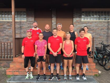 Gruppe der erwachsenen Leichtathleten