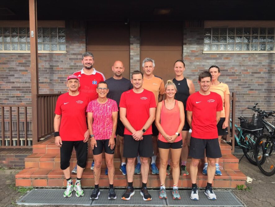 Gruppe der erwachsenen Leichtathleten