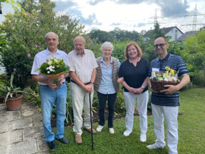 Herzlichen Glückwunsch, Ehrenmitglied Horst Gaberdiel zum 90. Geburtstag