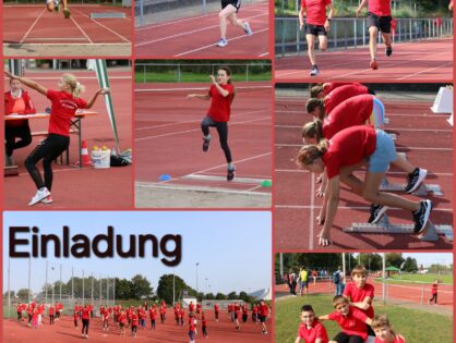 Einladung zu den 3. Vereinsmeisterschaften in Leichtathletik