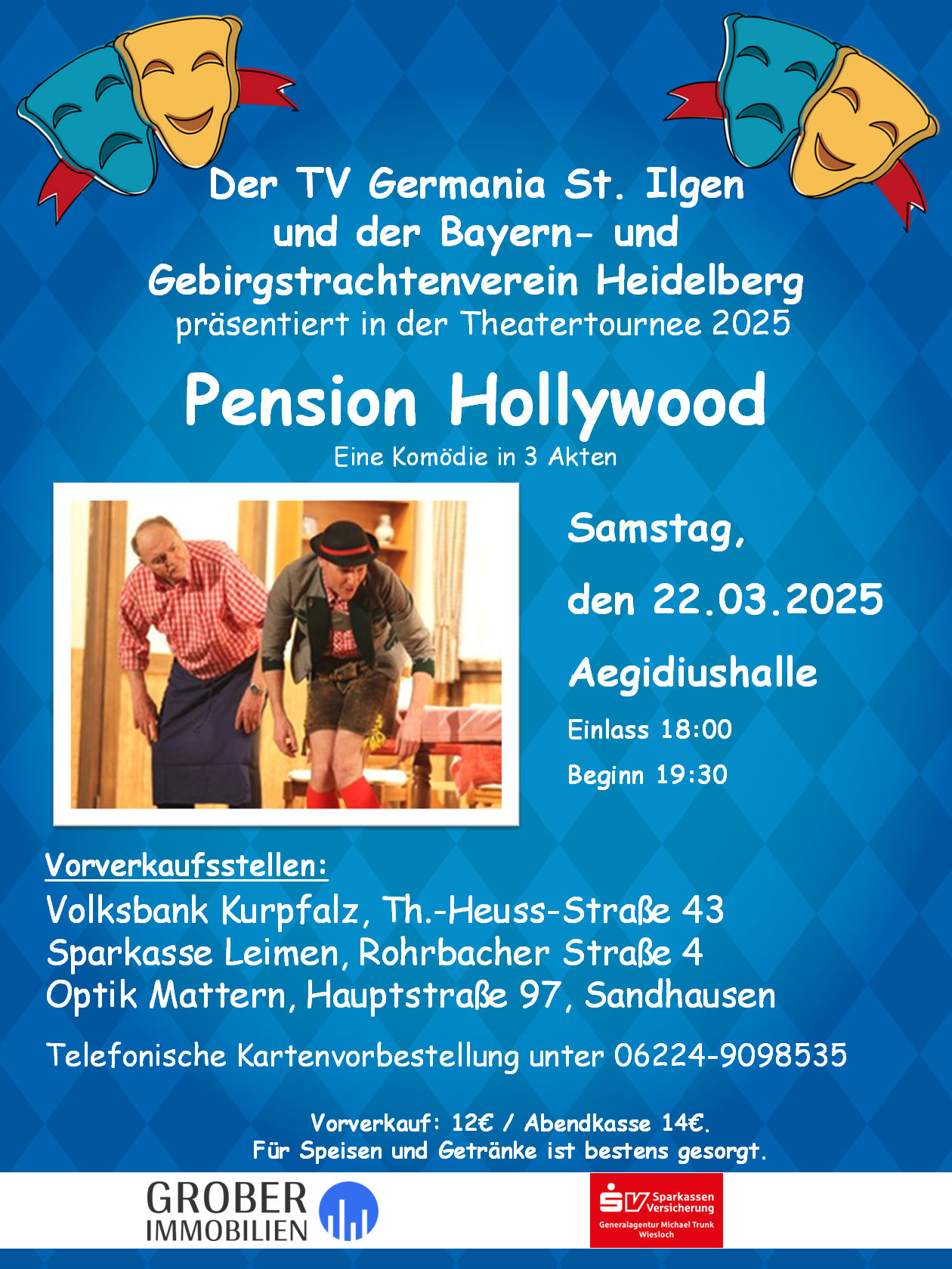 Pension Hollywood Werbeplakat