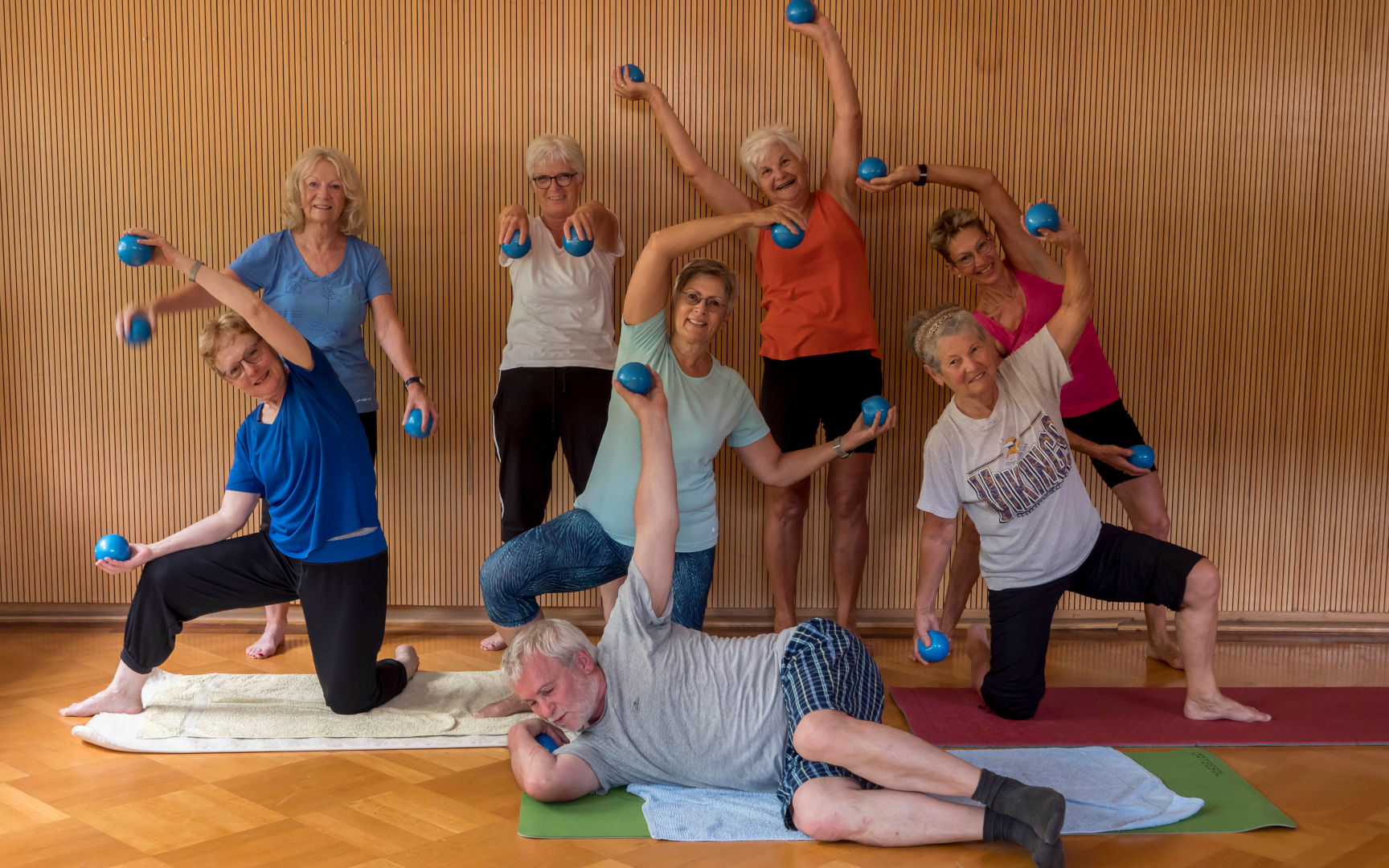 Gruppenbild Pilates Faszientraining