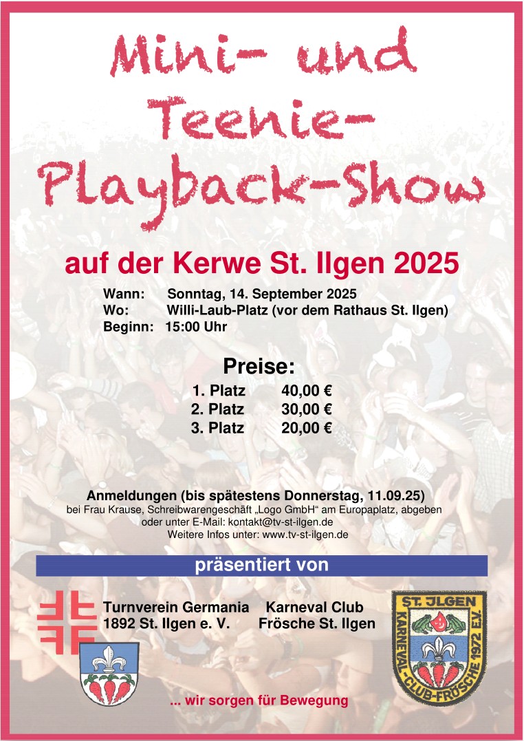 Plakat Mini- und Teenie Playback Show